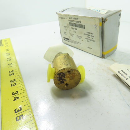 Parker 04F20C1106A1F Solenoid Valve Coil Only 1/4" NPT Orifice 3/32