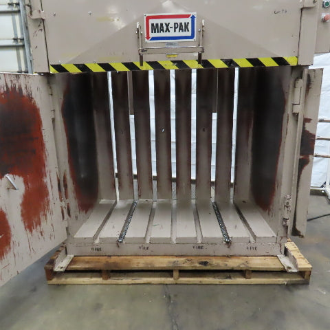 Max-Pak MP60 30 x 60" Vertical Hydraulic Cardboard Compactor Baler 10HP 480V 3PH