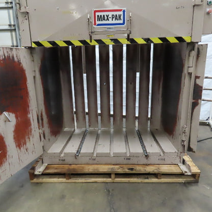 Max-Pak MP60 30 x 60" Vertical Hydraulic Cardboard Compactor Baler 10HP 480V 3PH