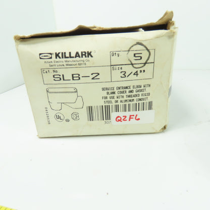 Killark SLB-2 3/4" Conduit Body Lot Of 5