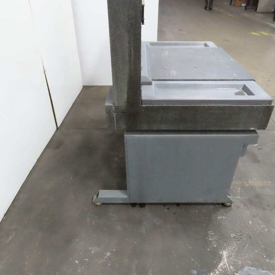 31.5" x 26.5" x 21"H Black Granite Layout Surface Angle Plate 8" Thick W/ Stand