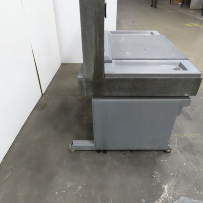 31.5" x 26.5" x 21"H Black Granite Layout Surface Angle Plate 8" Thick W/ Stand