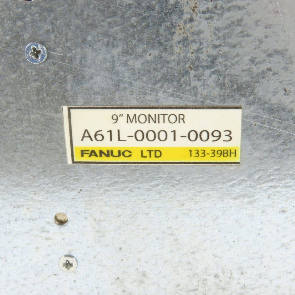 Fanuc A02B-0120-C043/TA Series 16-TT 9" B/W CRT/MDI Control Unit A61L-0001-0093
