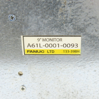 Fanuc A02B-0120-C043/TA Series 16-TT 9" B/W CRT/MDI Control Unit A61L-0001-0093