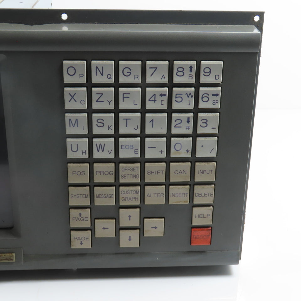 Fanuc A02B-0120-C043/TA Series 16-TT 9" B/W CRT/MDI Control Unit A61L-0001-0093