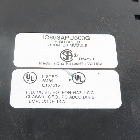 GE Fanuc IC693APU300G High Speed Counter Module (No Terminal & Cover)