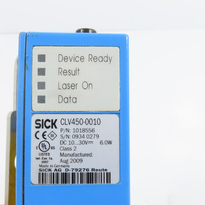 Sick CLV450-0010 1018556 Fixed Mount Barcode Scanner 10-30VDC