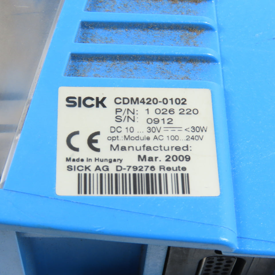 Sick CDM420-0102 1026220 Connection Module Power Supply W/ CMF400-DPS
