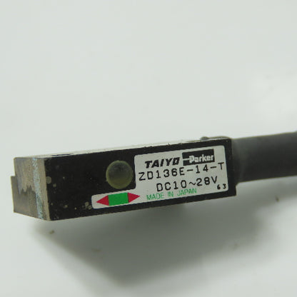 Taiyo Parker ZD136E-14-T Proximity Sensor 4-Pin 10-28VDC Lot Of 2