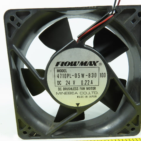 Minebea 4710PL-05W-B30 24VDC Electronics Cooling Fan 0.22A Lot Of 2