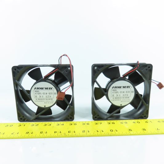 Minebea 4710PL-05W-B30 24VDC Electronics Cooling Fan 0.22A Lot Of 2