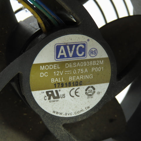 AVC DESA0938B2M Ball Bearing Server Cooling Fan 12VDC 0.75A Lot Of 2