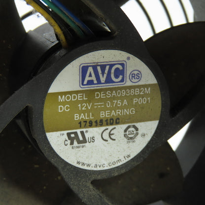 AVC DESA0938B2M Ball Bearing Server Cooling Fan 12VDC 0.75A Lot Of 2