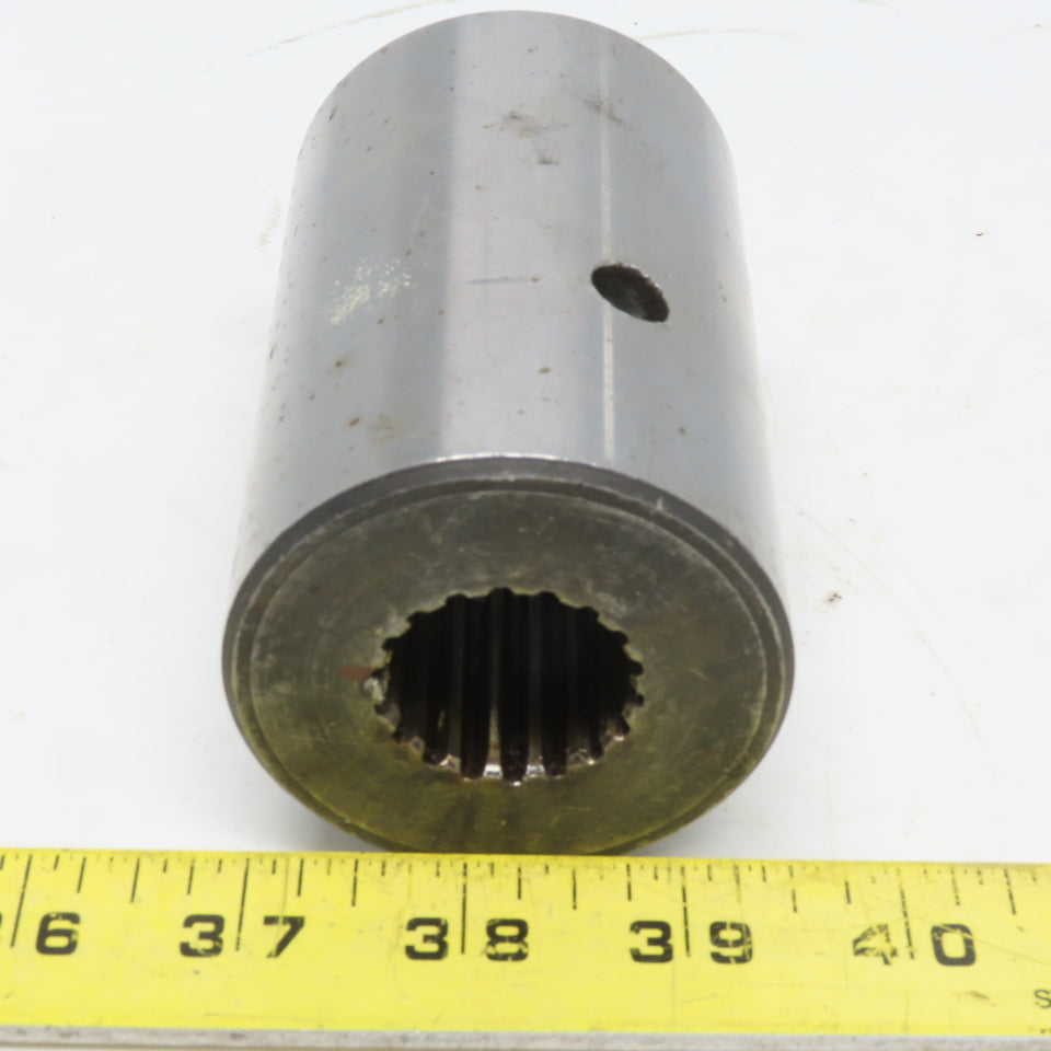 1-3/8" Keyed Bore To 18 Tooth Splined Bore Adapter 2-1/2" OD x 3-7/8" OAL