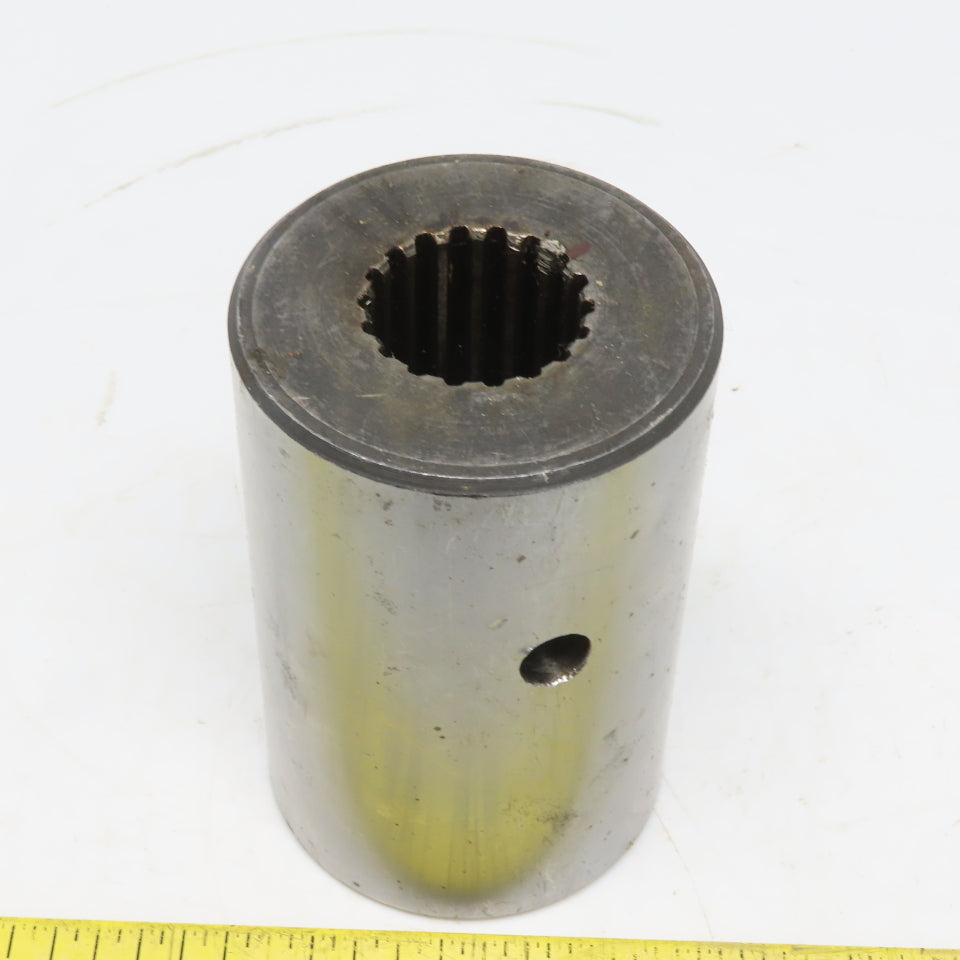 1-3/8" Keyed Bore To 18 Tooth Splined Bore Adapter 2-1/2" OD x 3-7/8" OAL