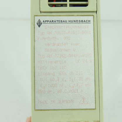 Apparatebau Hundsbach AH 70615-D1013 Module W/ AH77362 Slot Card