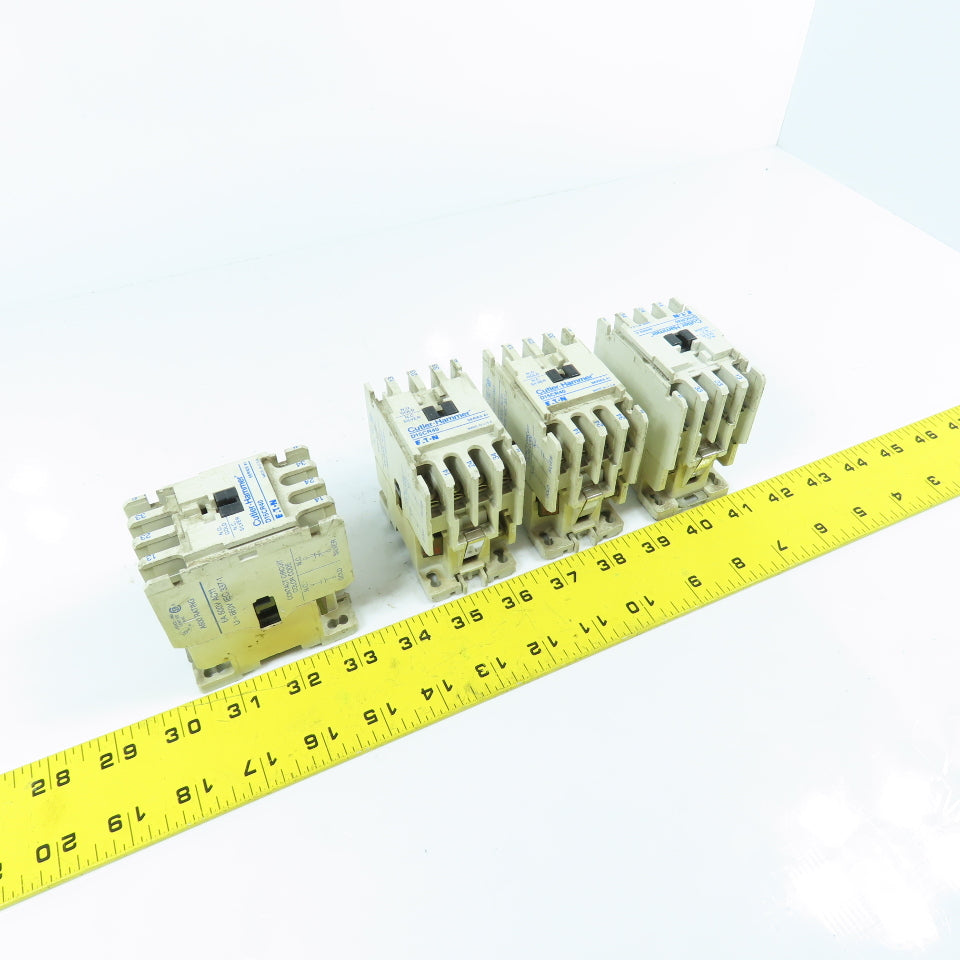 Eaton Cutler Hammer D15CR40 6A 600VAC Contactor Relay 120V Coil Lot Of 4