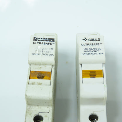 Gould USCC11 Ultrasafe 30A 600V Fuse Holder Class CC Only Lot Of 14