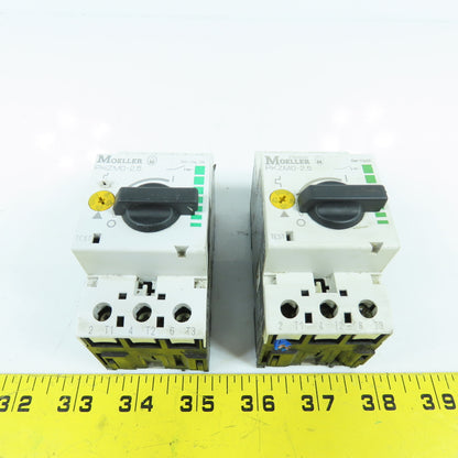 Moeller PKZM0-2.5 Motor Protector Circuit Breaker 1.6-2.5A 600VAC Lot Of 2
