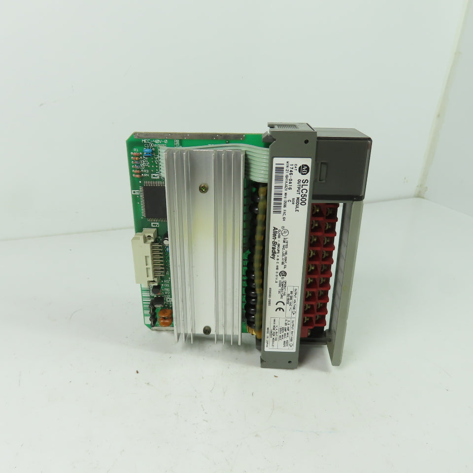 Allen Bradley 1746-0A16 Ser C SLC500 Output Module W/Heatsink