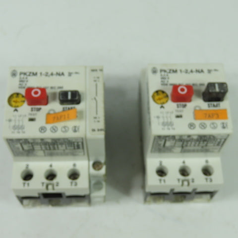 Moeller PKZM 1-2,4-NA 3Ph Motor Starter 660V 1-1/2HP Lot Of 2