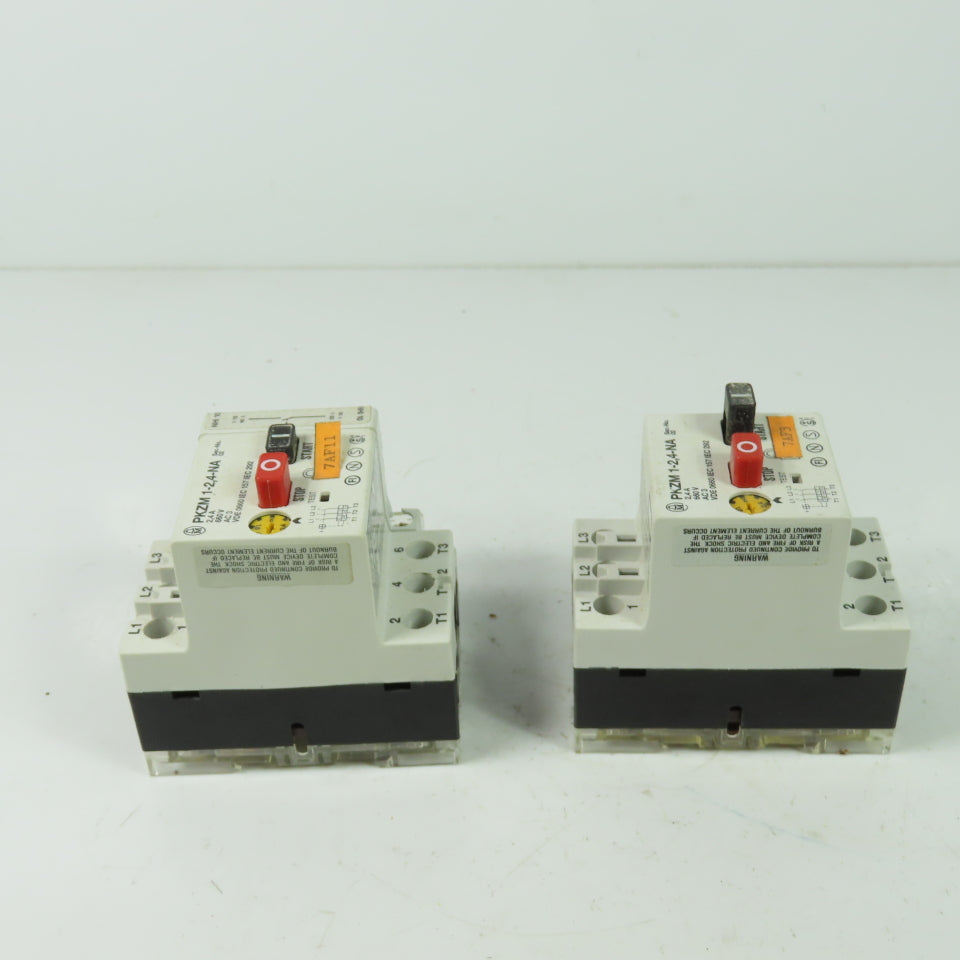 Moeller PKZM 1-2,4-NA 3Ph Motor Starter 660V 1-1/2HP Lot Of 2