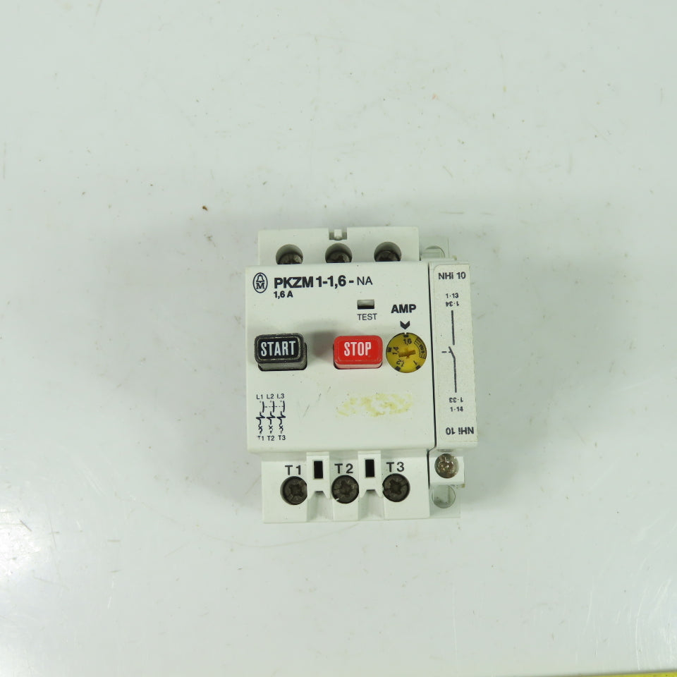 Moeller PKZM 1-1,6-NA 3Ph Manuel Motor Starter 3/4HP 460V