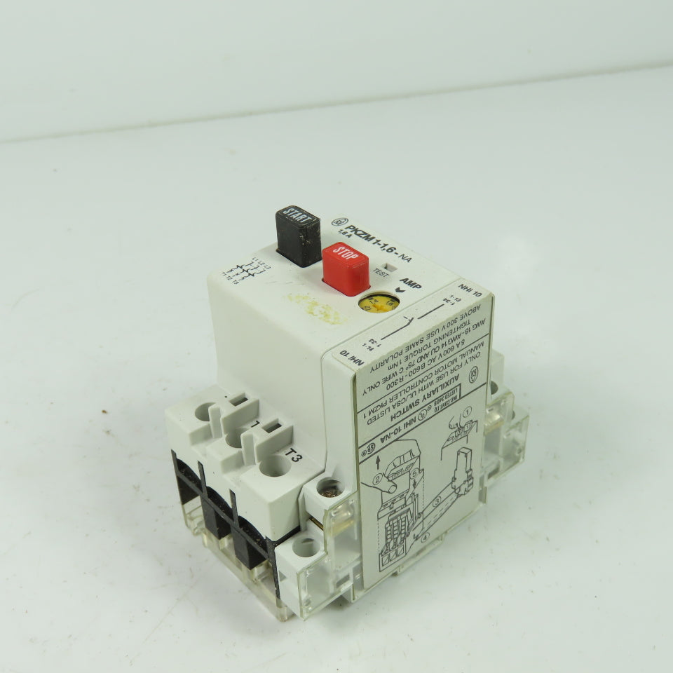 Moeller PKZM 1-1,6-NA 3Ph Manuel Motor Starter 3/4HP 460V