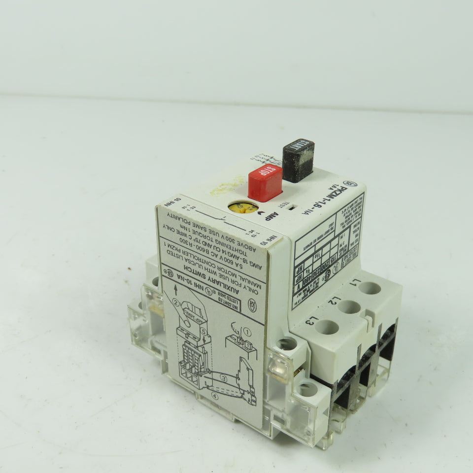 Moeller PKZM 1-1,6-NA 3Ph Manuel Motor Starter 3/4HP 460V