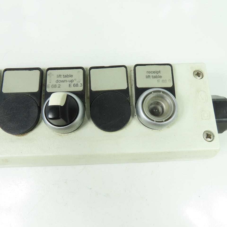6- Button Control Station Pendant E-stop 10" x 3"