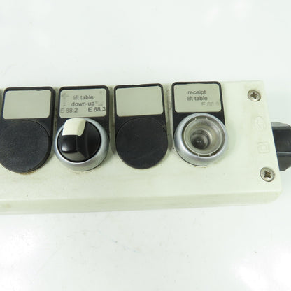 6- Button Control Station Pendant E-stop 10" x 3"