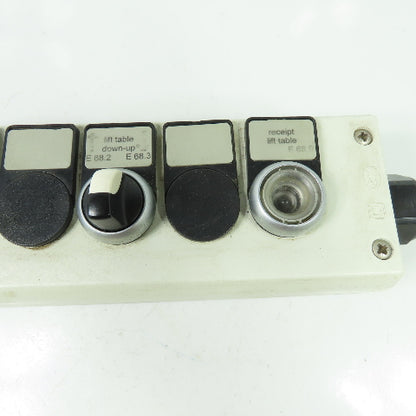 6- Button Control Station Pendant E-stop 10" x 3"