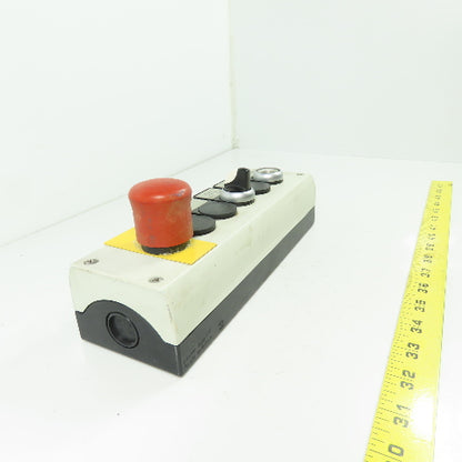 6- Button Control Station Pendant E-stop 10" x 3"