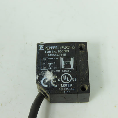 Pepperl+Fuchs 800569 Thru-Beam Photoelectric Sensor MV5/32/115
