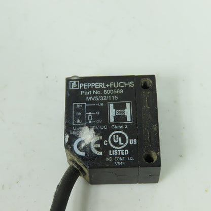 Pepperl+Fuchs 800569 Thru-Beam Photoelectric Sensor MV5/32/115