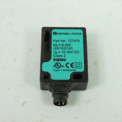 Pepperl & Fuchs 127476 ML7-8-200/25/103/143 Diffuse Made Sensor 10-30VDC Class 2