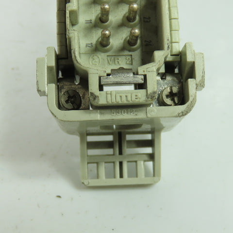 ILME V2R 53012 24-Pin Male Connector 600V 16A Lot Of 2