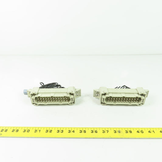 ILME V2R 53012 24-Pin Male Connector 600V 16A Lot Of 2