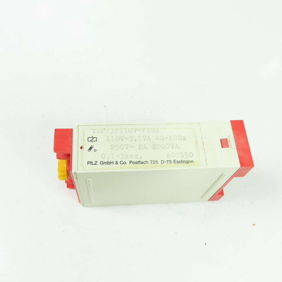 Pilz TEP/3/110V/1UZ Safety Relay 110V 5VA 250V 8A 2000VA 0.1-3 Sec