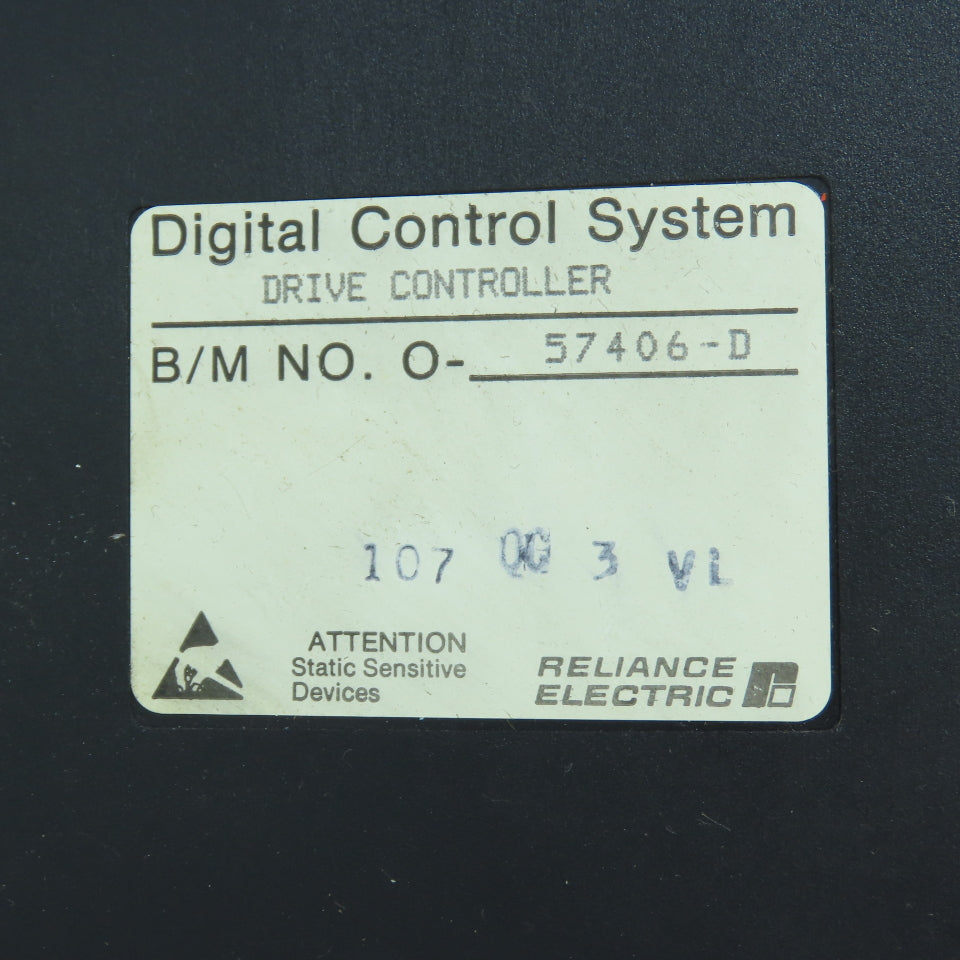 Reliance O-57406-D 57406 Drive Controller