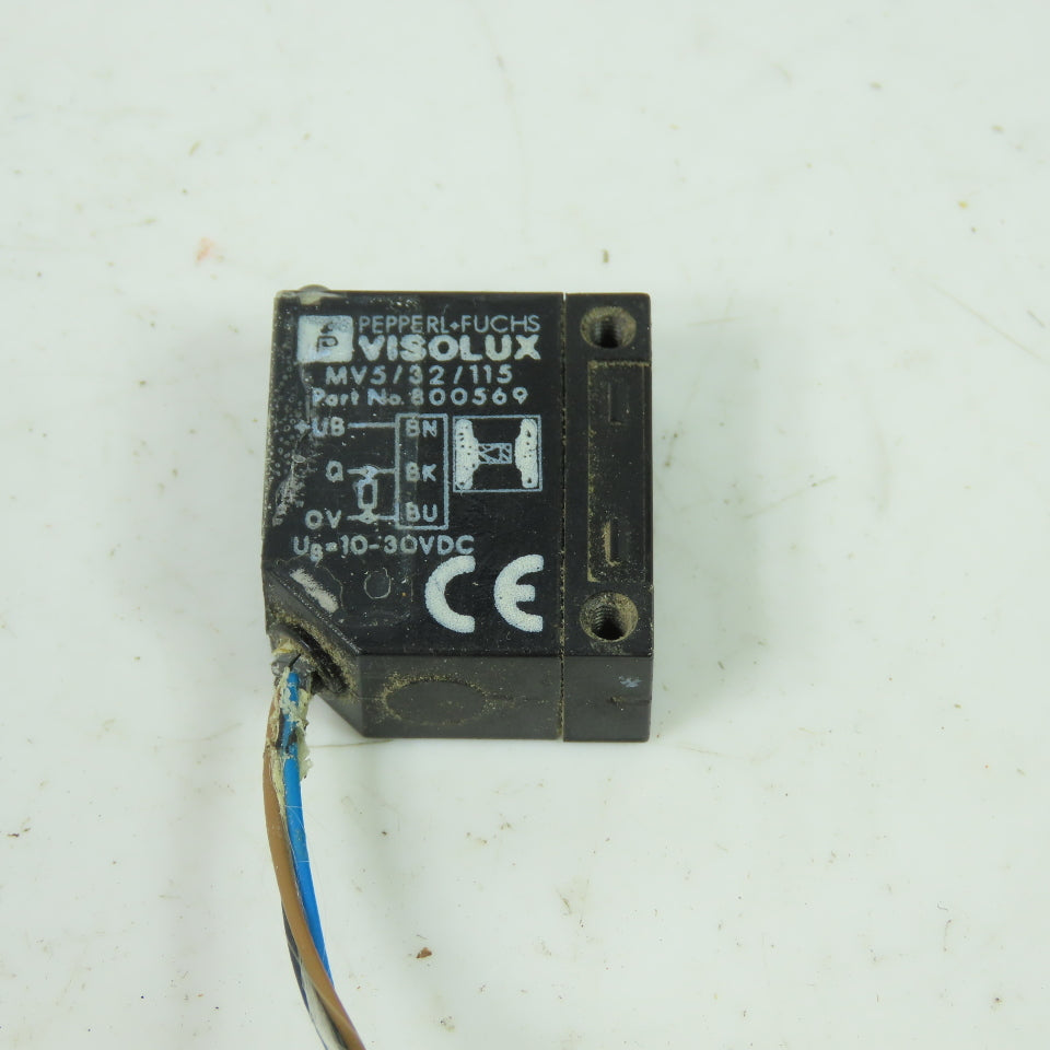 Pepperl+Fuchs 800569 MV5/32/115 Visolux Thru-Beam Photo Electric Sensor 10-30VDC
