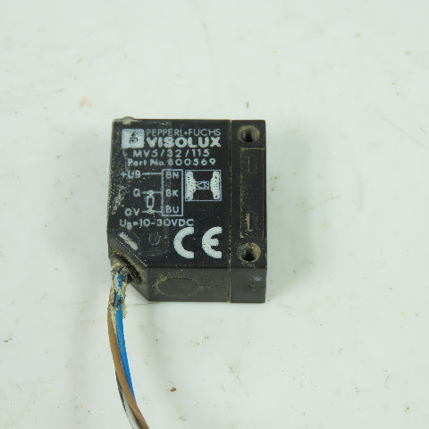 Pepperl+Fuchs 800569 MV5/32/115 Visolux Thru-Beam Photo Electric Sensor 10-30VDC