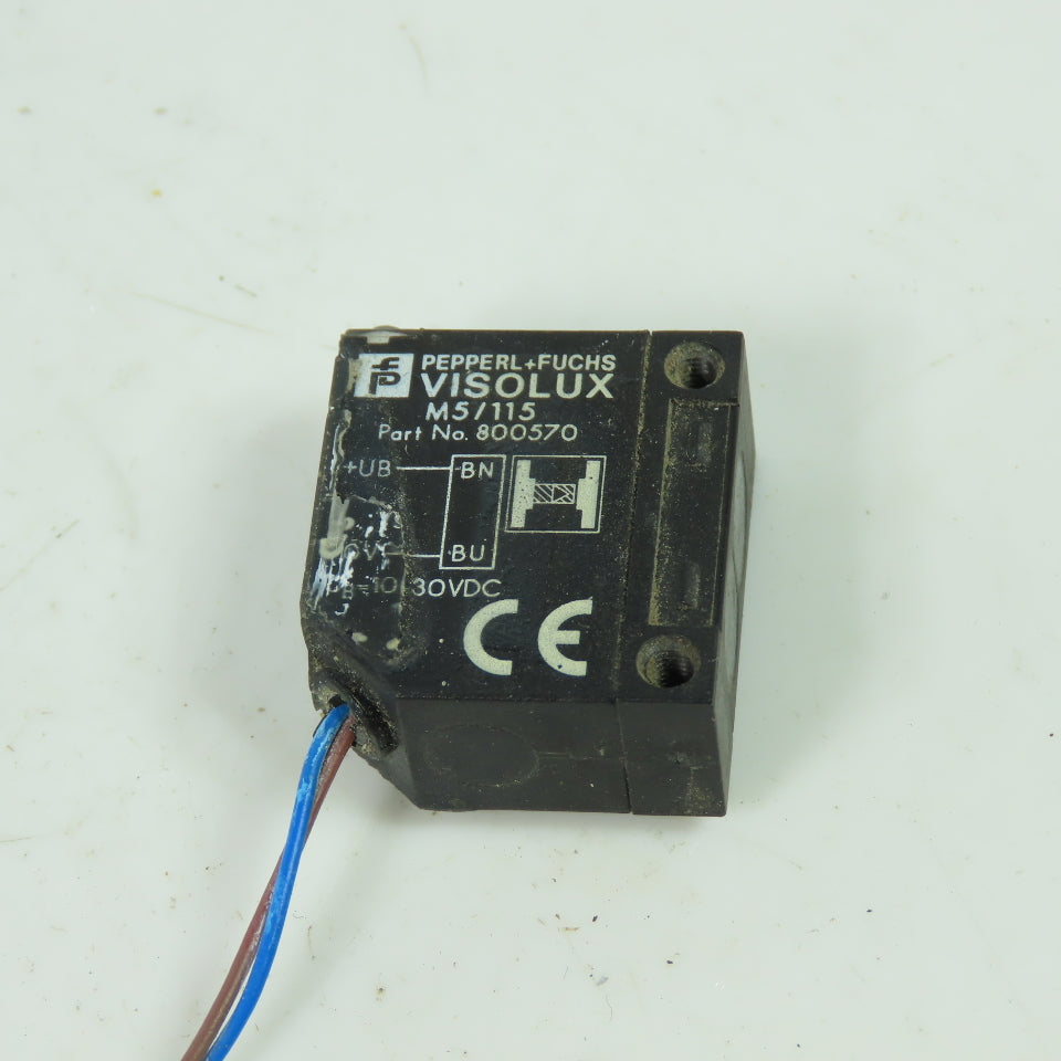 Pepperl+Fuchs 800570 M5/115 Visolux Thru-Beam Photo Electric Sensor 10-30VDC