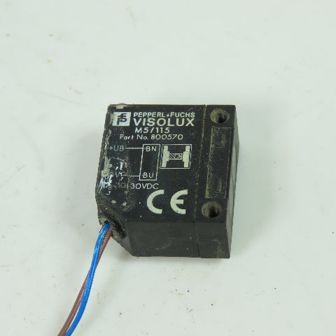 Pepperl+Fuchs 800570 M5/115 Visolux Thru-Beam Photo Electric Sensor 10-30VDC