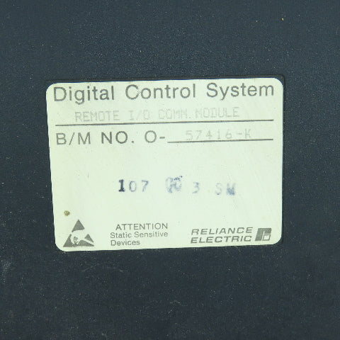 Reliance O-57416-K 57416 Remote I/O Comm. Module