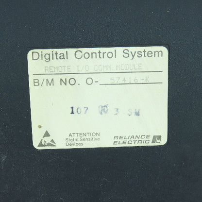Reliance O-57416-K 57416 Remote I/O Comm. Module