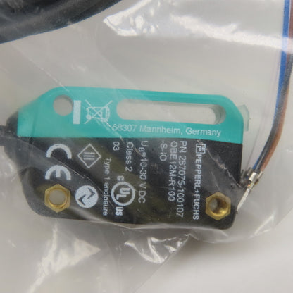Pepperl + Fuchs OBE12M-R100-S-IO Thru Beam Emitter Sensor 10-30VDC