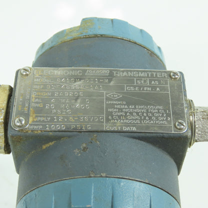 Foxboro 841GM-DI1-M Electronic Transmitter 12.5-36VDC 1000PSIG