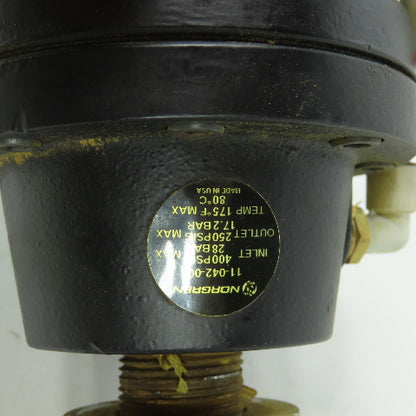 Norgren 11-042-003 Pneumatic Filter Regulator 400PSI In 250PSI Out 1/2" NPT
