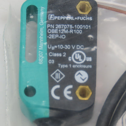 Pepperl + Fuchs OBE12M-R100-2EP-IO Thru Beam Receiver Sensor 10-30VDC